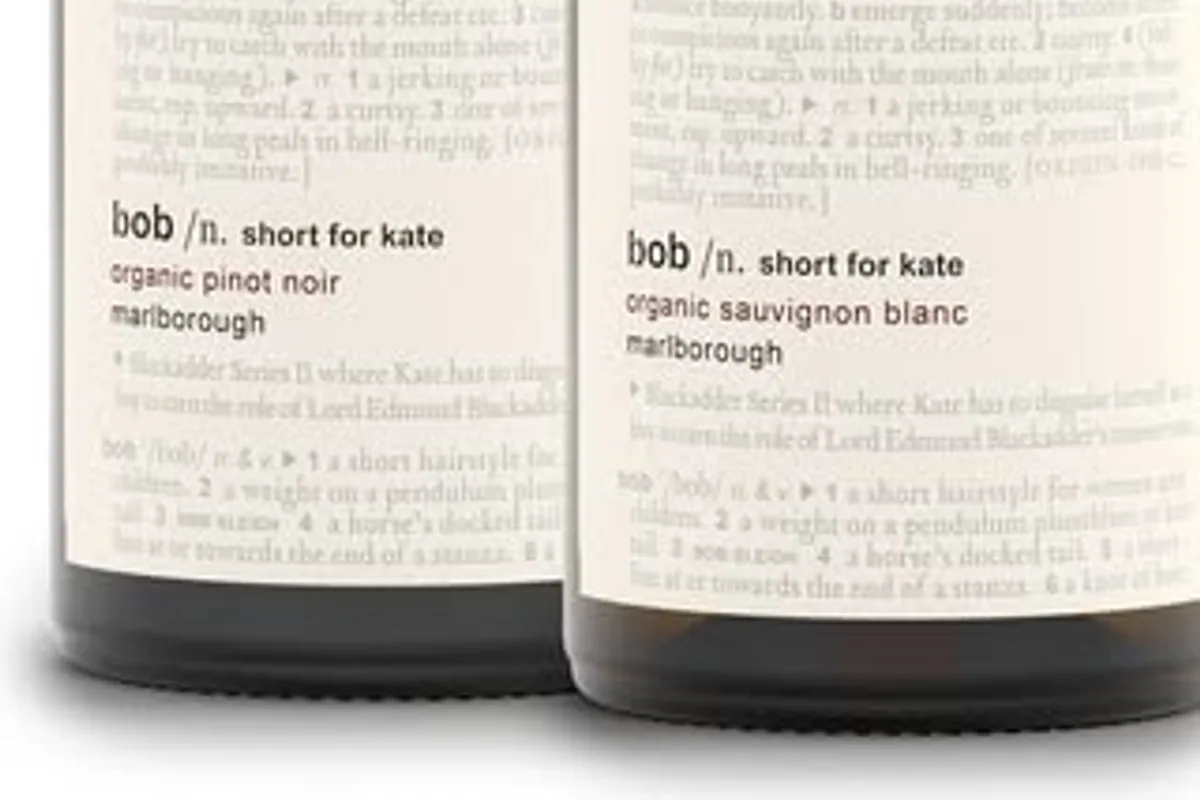 Bob Short for Kate wine bottles