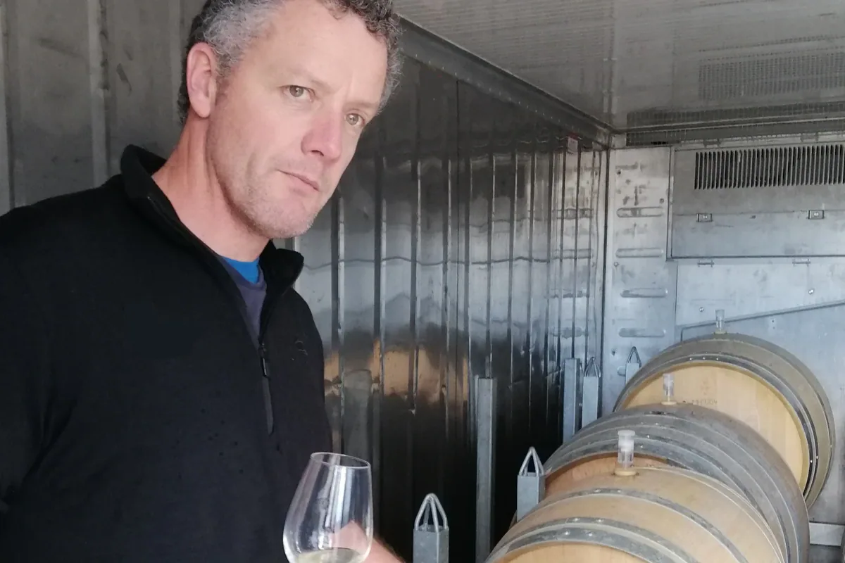 McGeorge winemaker in the cellar