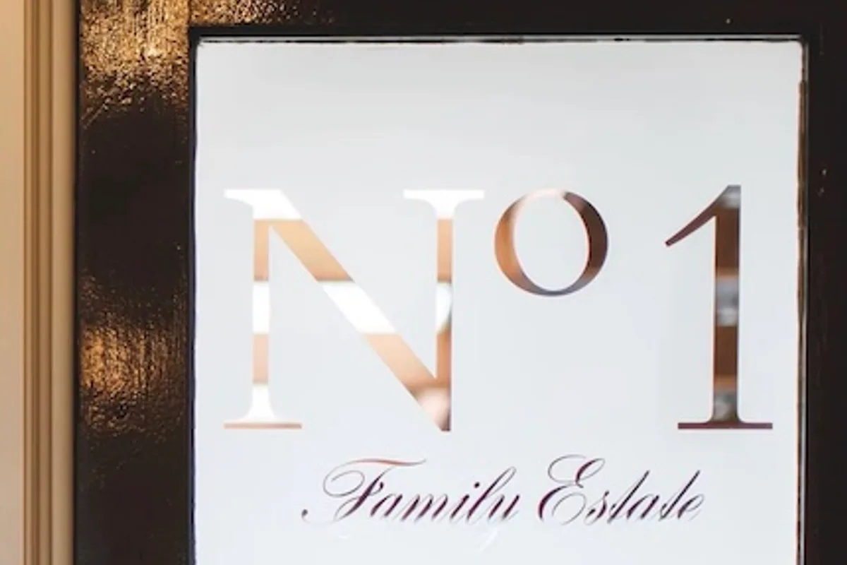 No 1 Family Estate winery sign