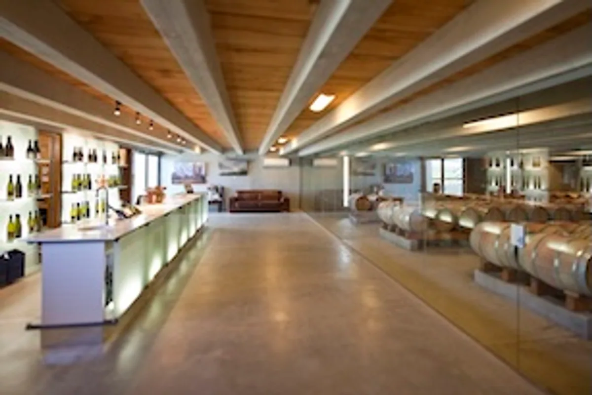 Peregrine Wines cellar in Central Otago