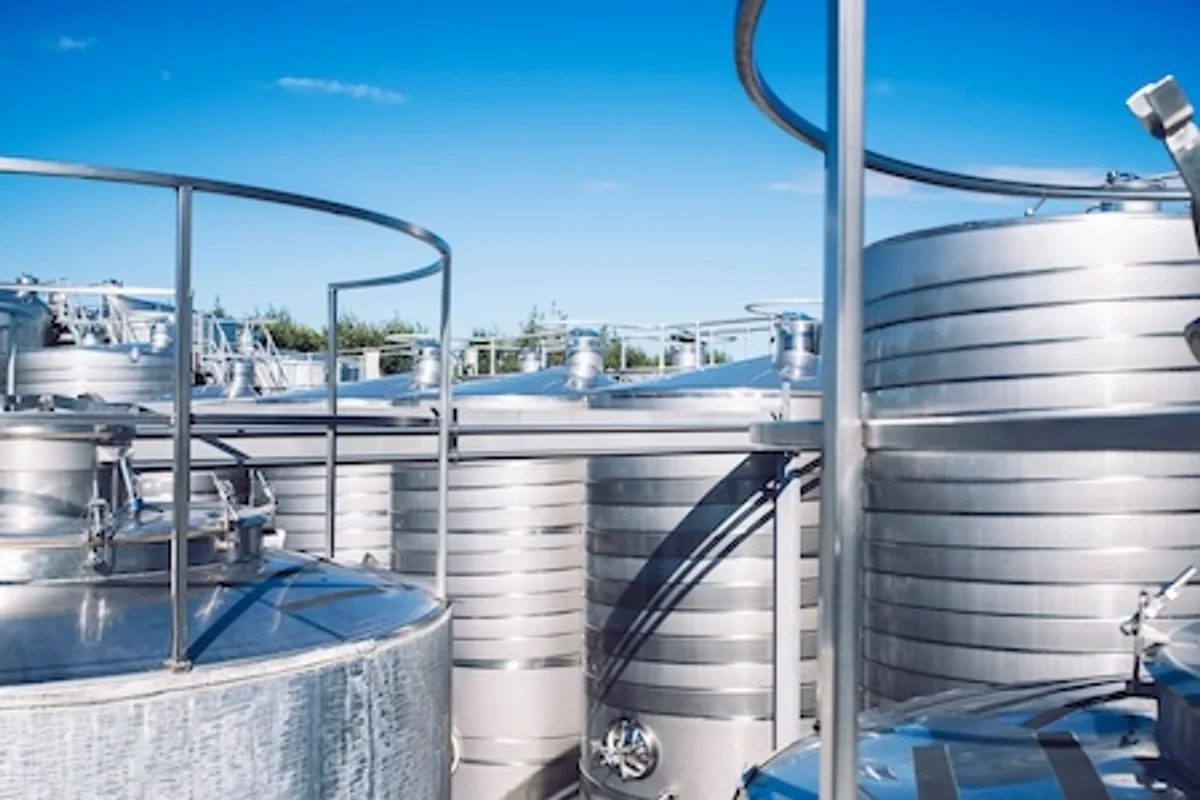 Winery tanks at Sugar Loaf Wines